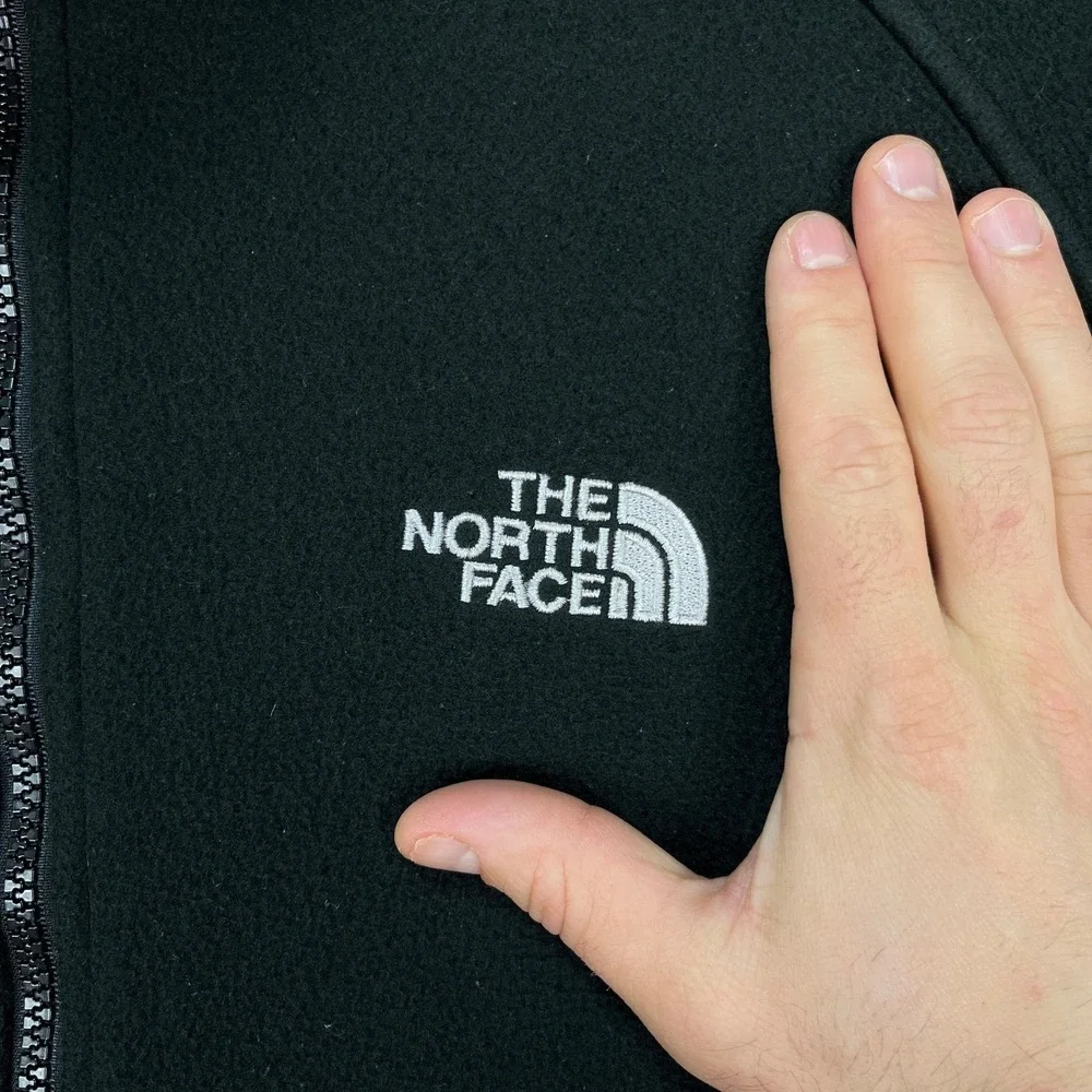 The‎ North Face Jacket Mens Large Black Long Sleeve Full Zip Fleece Performance